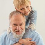 A granddad with his grandkid